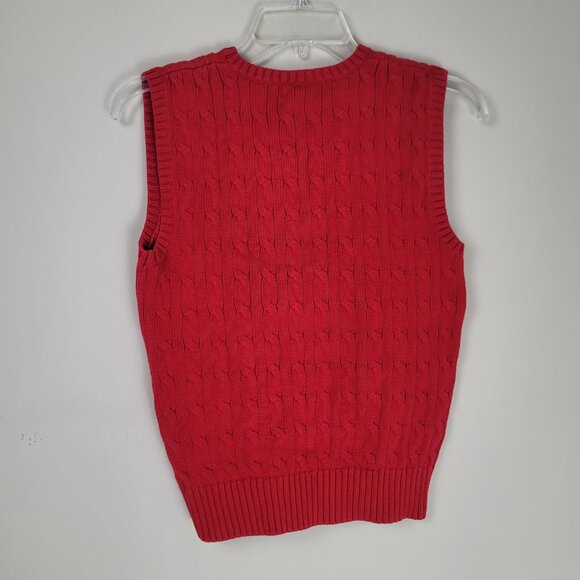 Polo Ralph Lauren Cable Knit Sweater Vest Size M (10-12) - Picture 4 of 9